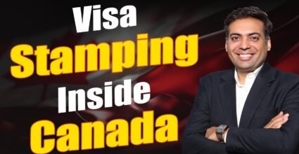 Visa Stamping inside Canada