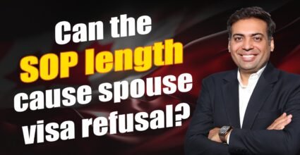 can change SOP Length cause Spouse visa refusal?