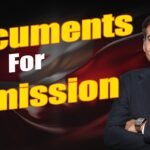 Documents for Admission