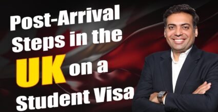 Post Arrival Steps in the UK on a Student visa