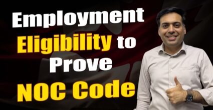 Employment Eligibility to Prove NOC Code