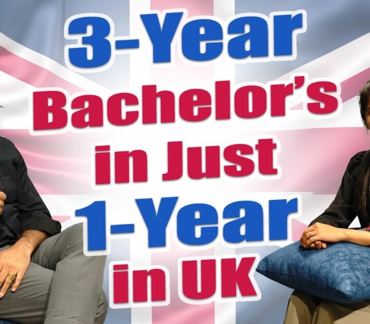 3 years Bacheor's in just 1 Year in UK