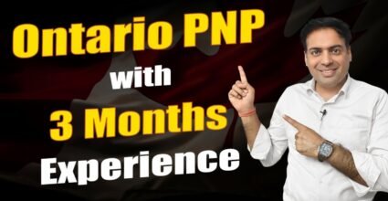 Ontario PNP with 3 Months Experience