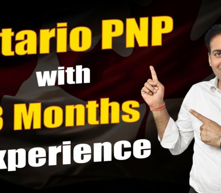 Ontario PNP with 3 Months Experience