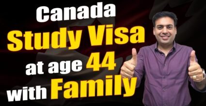 Canada Study Visa at age 44 with Family