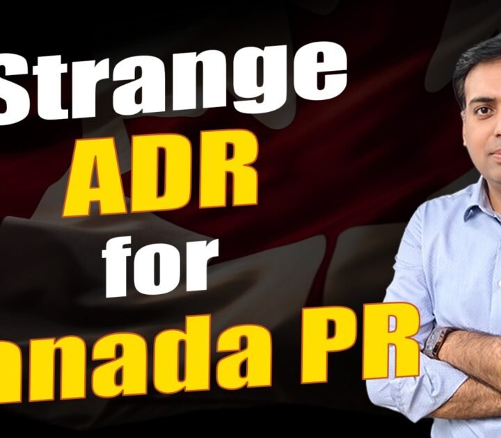 Strange ADR for Canada PR