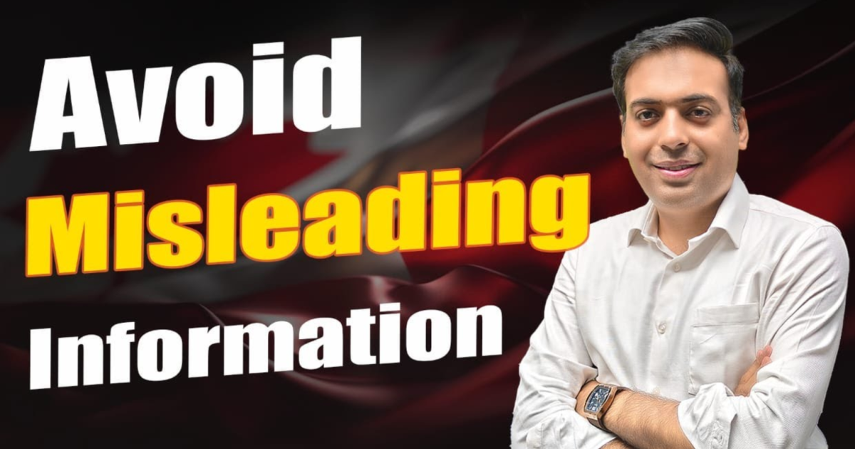 Avoid Misleading Information
