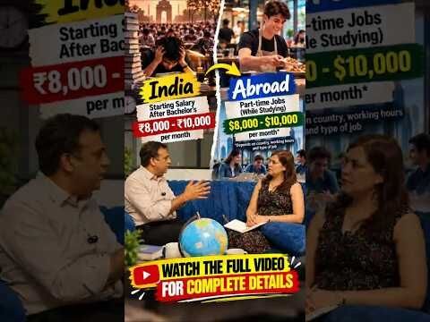 Study Abroad vs Career in India 🇮🇳🌍 | Starting Salary, Work Experience & Career Growth