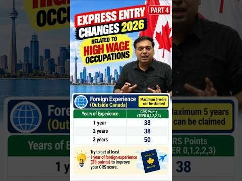 Canada Express Entry CRS Points 🇨🇦 | Foreign Work Experience & 3-Year Eligibility Guide