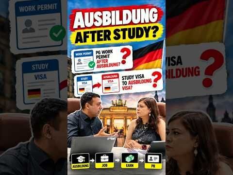 Ausbildung in Germany: Can you get a work permit? #Germany #Ausbildung #StudyInGermany