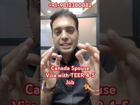 Canada Spouse Visa with TEER 4-5 Job #canadaworkpermit #spouseopenworkpermit #canadaimmigration