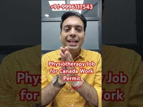 Physiotherapy Job for Canada Work Permit #lmiacanada #canadaworkpermit #canadapr #canadaimmigration