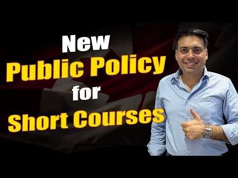 New Public Policy for SHORT COURSES on Work Permit for Canada PR
