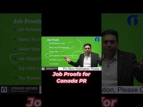 Job Eligibility Proofs for Canada PR