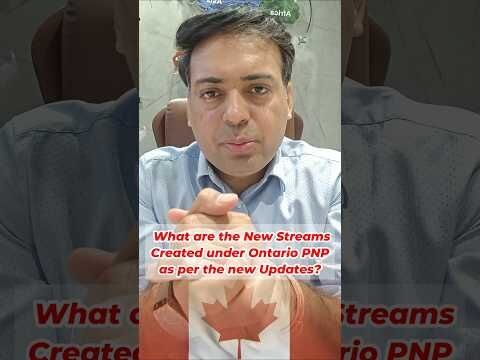 What are the New Streams Created under Ontario PNP as per the new Updates?
