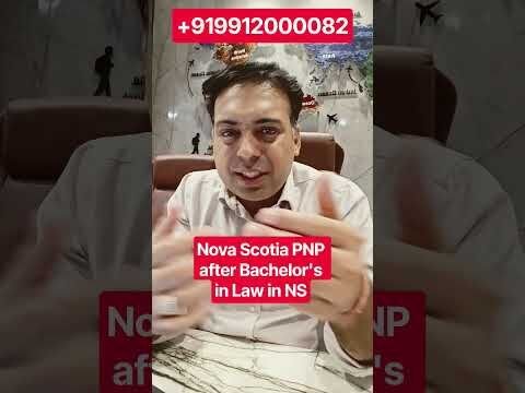 Nova Scotia PNP after Bachelor's in Law in NS