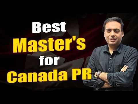 Canada Study Visa with the Best MASTER's for Canada PR | Full Process